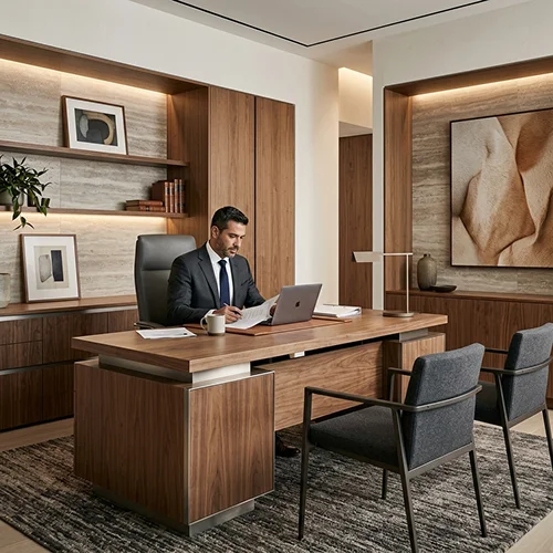 Interior de oficinas de SLP Towers